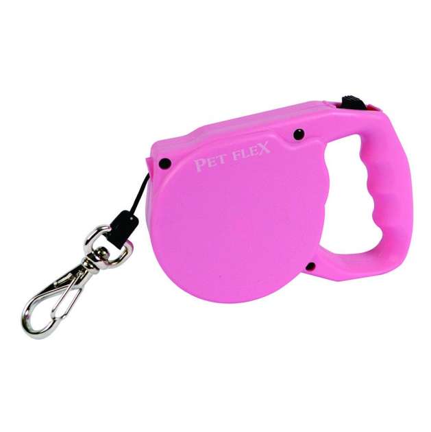 Guia Pet Flex 3m/15Kg Clássica-Rosa