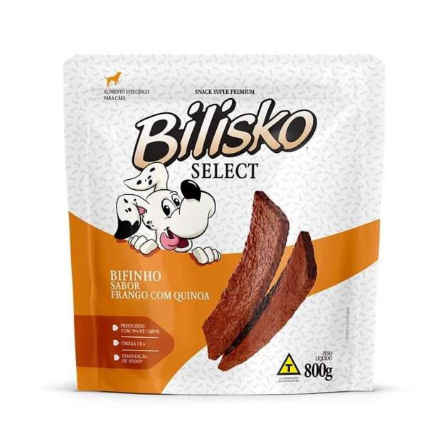 Bifinho Bilisko Frango, Bifinho para Cachorro, 800g