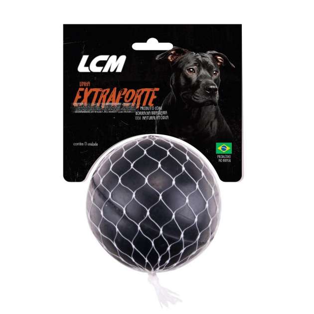 Brinquedo Cães Bola Gigante Maciça LCM Extra Forte 100mm