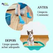 Kit Higiênico Caixa Areia+Pá para Toalete de Gato Verde