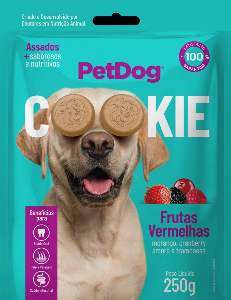 Pet Dog Cookie Frutas Verm.(Morang), Petisco para Cachorro, 250g