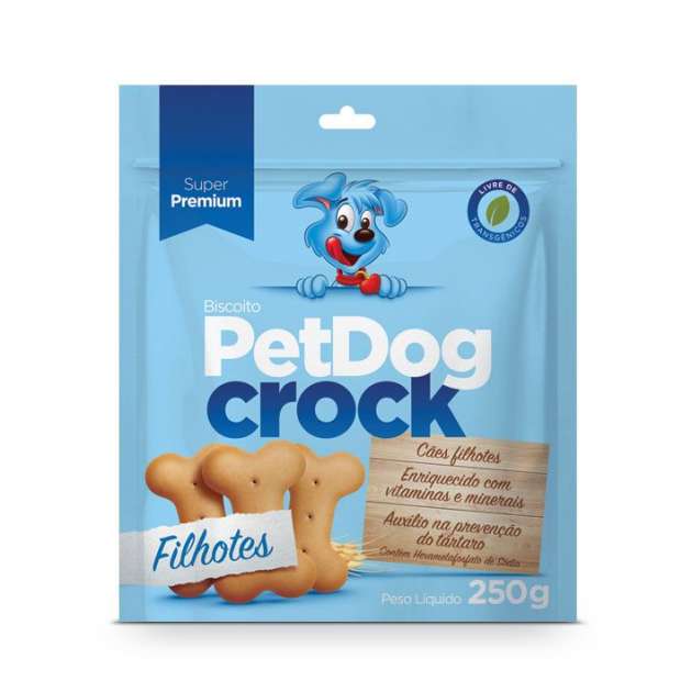 Pet Dog Crock Cães Filhotes, Petisco para Cachorro, 250g