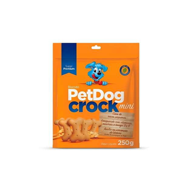 Pet Dog Crock Mini, Petisco para Cachorro, 250g