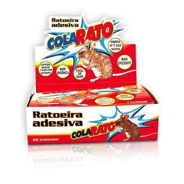 Ratoeira Adesiva Cola Rato Cx 20Unid.