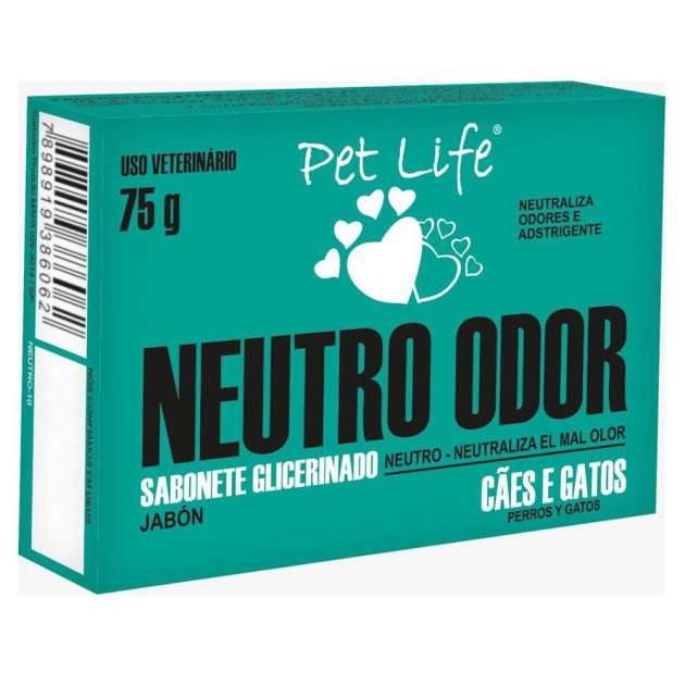 Sabonete Pet Life Neutro 75g para Cães