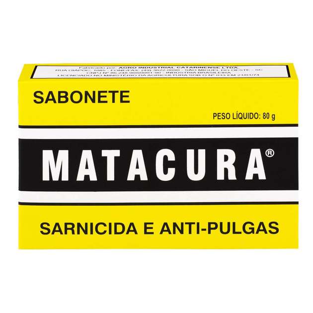 Sabonete para Sarna de Cachorro, Matacura, Sarnicida para Cães, 80g