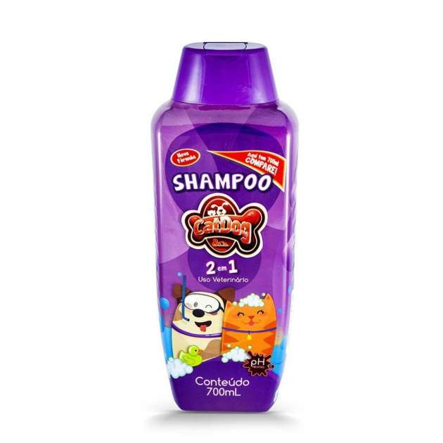 Shampoo CatDog 2 em 1 700mL - Cães e Gatos